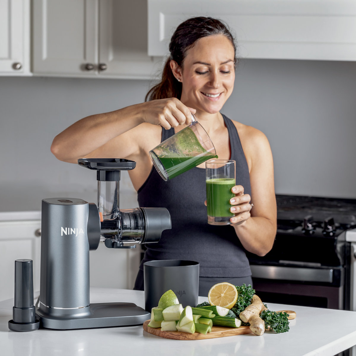 Ninja® NeverClog Cold Press Juicer with Total Pulp Control, 2 Pulp Functions